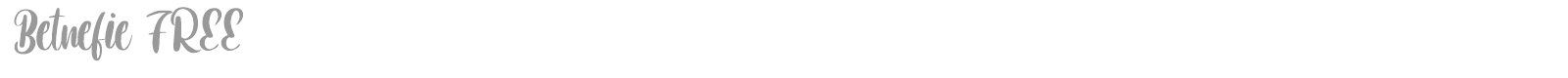Betnefie font preview